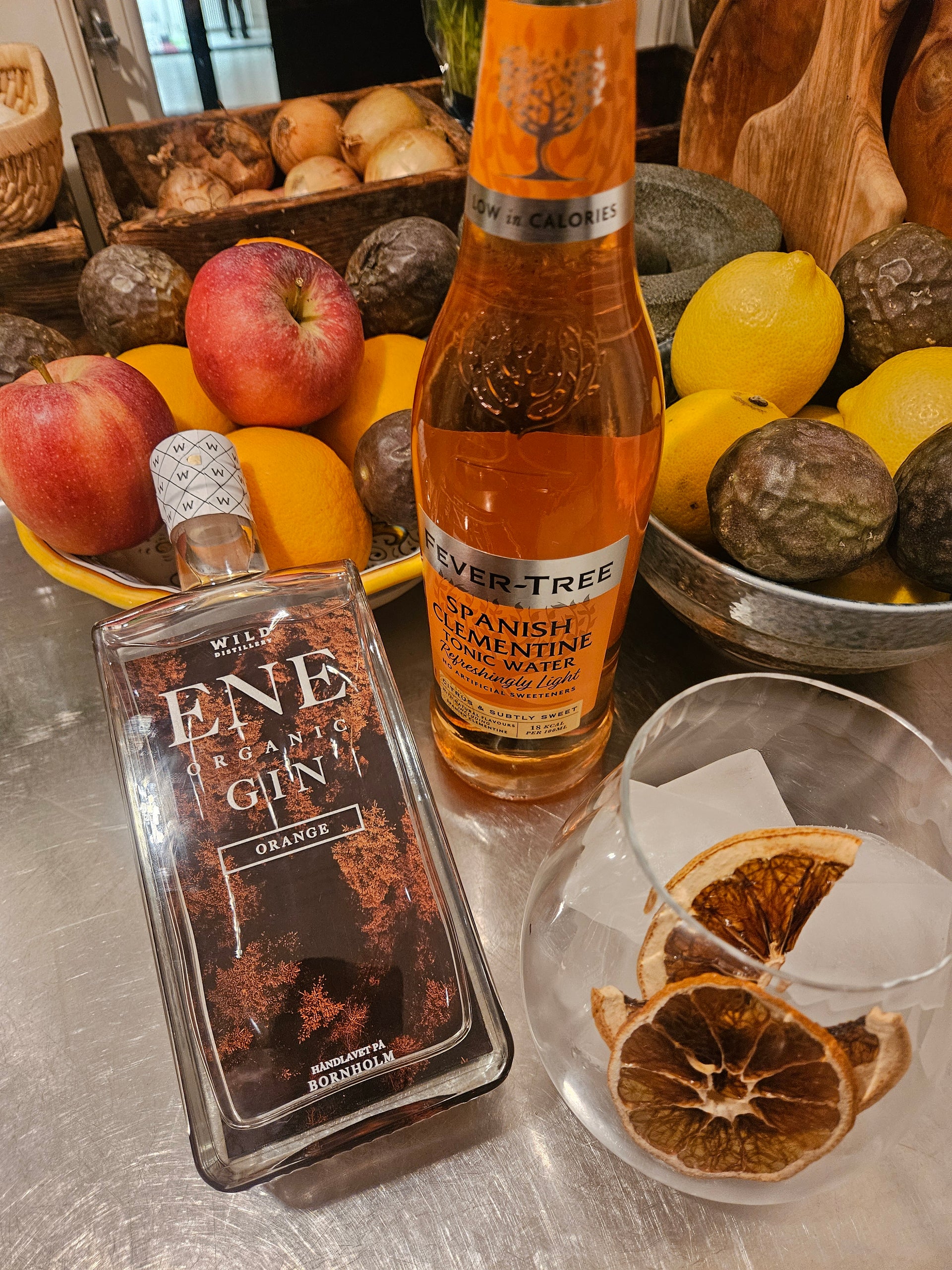 Lækker orange gin - godt alternativ til juleginen😀